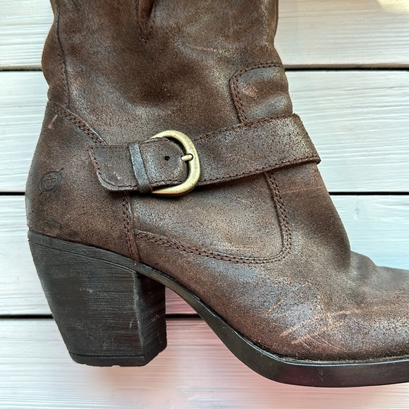 Born Womens Palmer Castagno Oiled Brown Suede size 8 - Picture 3 of 9